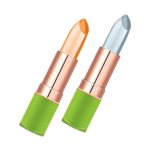Healeved 2stücke Lippenstift Farbwechsel Lip Gloss Feuchtigkeitsspendender Lippenbalsam Kosmetischer Make-up-lippenstift von Healeved