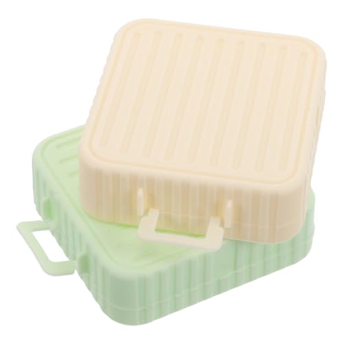 Healeved 2stücke Luftdichte Aufbewahrungsbox Für Puderquasten Reise-organizer Mit Transparentem Deckel Kompakt Und Sauber Für Make-up-tools Zu Hause Und Unterwegs von Healeved