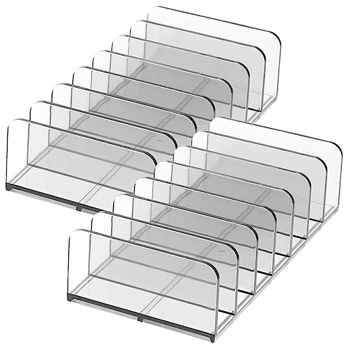 Healeved 2stücke Make-up-paletten-halter Desktop Lidschatten-paletten-organizer Transparent Mit Sieben Fächern Für Kosmetik-aufbewahrung von Healeved