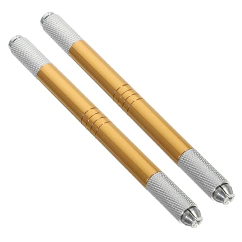 Healeved 2stücke Microblading Augenbrauenstift Langlebige -pens Für Anfänger Und Für Zuhause Und Salongebrauch Goldene Augenbrauen-make-up-werkzeuge von Healeved