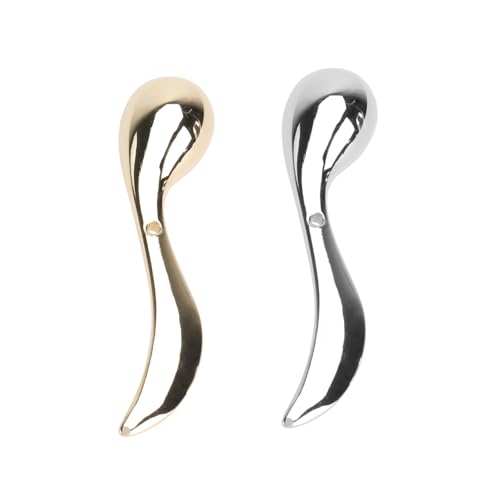 Healeved 2stücke Mini Gesichtscreme Löffel Aus Wiederverwendbare Kosmetikspatel Für Gesichtspflege Zum Auftragen Und Von Cremes Und Masken Tragbar Und Leicht Zu Reinigen von Healeved