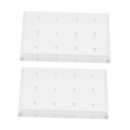 Healeved 2stücke Nagelbohrer Display Halter Für Schleifköpfe Stabiles Präsentationsregal Mit Bodendesign Organizer Für Nagelzubehör Für Nagelstudios Zuhause Training Oder von Healeved