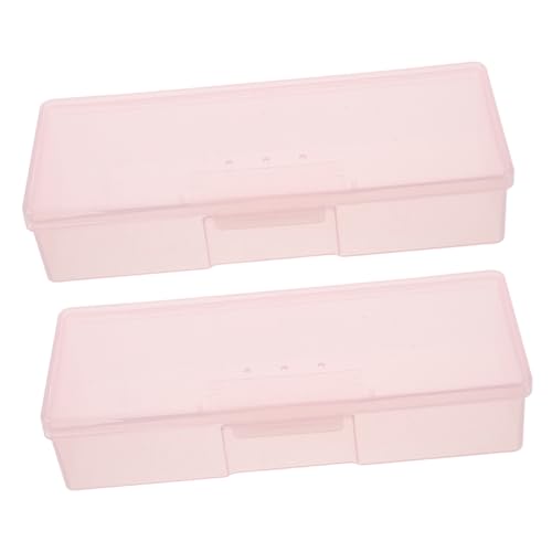 Healeved Nagel Organizer Kasten 2 Stück Große Aufbewahrungsbox für Nagelzubehör und Kunstnägel Robustes und Leicht zu Reinigendes Material Multifunktional für Zuhause und Reisen von Healeved