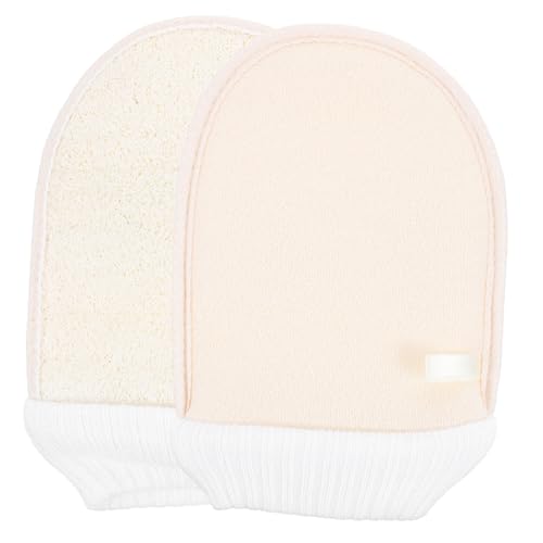 Healeved 2stücke Körperpeelinghandschuh Aus Luffa Entfernt Abgestorbene Hautzellen Dusch Und Badetücher Für Männer Und Frauen Effektives Peeling Für Sanfte Hautreinigung Unkomplizierte Hand von Healeved