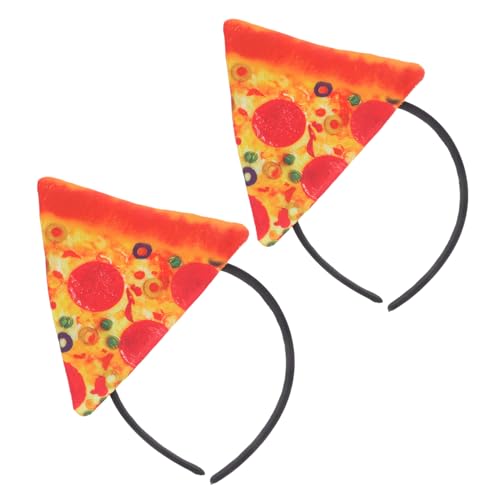Healeved 2stücke Pizza Haedband Lustiges Kostümzubehör Für Halloween Und Partys Vielseitige Kopfbedeckung Für Erwachsene Und Junge Mädchen Deko Für Italienische Themenfeiern von Healeved