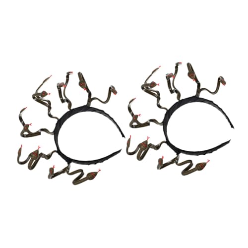 Healeved 2stücke Schlangenhalsband Aus Passend Für Halloween Und Karneval Als Kopfbedeckung Und Kostümzubehör Geeignet Für Frauen Und Mädchen von Healeved