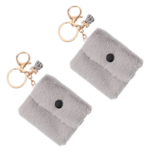 Healeved 2stücke Schlüsselanhänger Im Mini-münzbeutel-Design Hergestellt Aus Hochwertigem Material Mit Metallschnalle Zum Einfachen Befestigen An Handtaschen Zur Aufbewahrung Von Kleinigkei von Healeved