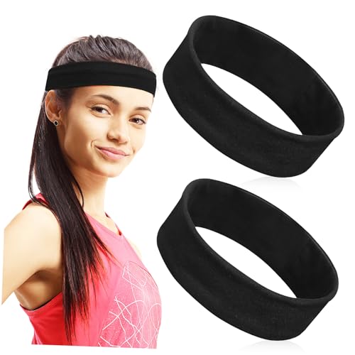 Healeved 2stücke Schweißband Für Workout Elastische Stirnbänder Für Frauen Und Herren Dünner Stoff Feuchtigkeitsableitendes Stirnband Fitness-stirnband Outdoor-sport Geeignet von Healeved