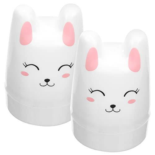 Healeved 2stücke Silikon Nagelkunst Stempel Cartoon Hase Form Maniküre Kunst Stempel Mit Schaber von Healeved