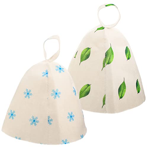 Healeved 2 Stück Filzhut Sauna Hut Für Männer Und Frauen Große Badhüte Aus Atmungsaktivem Filz Für Sauna Wellness Und Spa Pflegeleicht Und Langlebig Saunazubehör Für Entspannten von Healeved