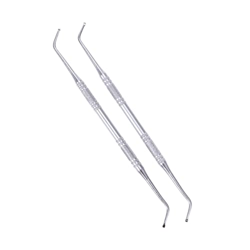 Healeved 2 Stück Edelstahl Nagelreiniger Doppelseitiger Nagelhaut Löffel Schaber Für Pediküre Und Maniküre Professionelles Nagelpflege Werkzeug Tragbar Und Leicht Für Zuhause Oder von Healeved