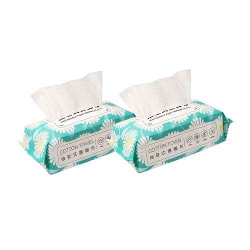 Healeved 2taschen Fußtücher Mit Hoher Saugfähigkeit Einweg-fußtücher Für Spa Tragbare Reinigungstücher Einweg-handtücher Zum Abwischen Praktische Fuß-spa-wischtücher von Healeved