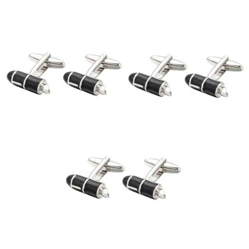 Healeved 3 Paare Herren Manschettenknöpfe im Kreativen Stift Design Stilvolle Manschettenknöpfe für Freizeithemden Langlebige und Praktische Cufflinks für Hochzeiten und Besondere Anlässe von Healeved