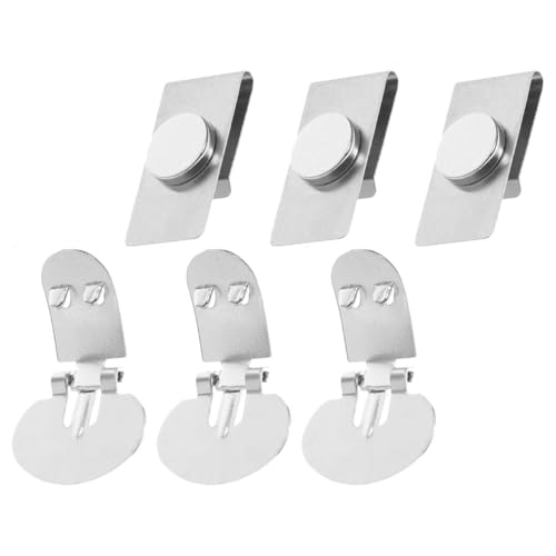 Healeved 3paare Magnetische Krawattenhalter Für Herren Unsichtbare Krawattenklammern Aus Edelstahl Flache Business-krawattenklammer Schnell Anbringbar Für Jeden Anlass von Healeved