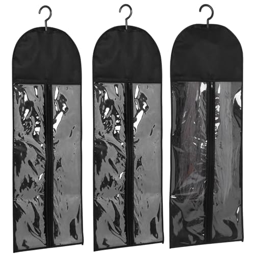 Healeved 3sätze Perückenaufbewahrungstasche Mit Reißverschluss Hänge-organizer Für Handtaschen Staubbeutel Für Perücken Aufbewahrungsbeutel Für Haarverlängerungen Platzsparendes von Healeved