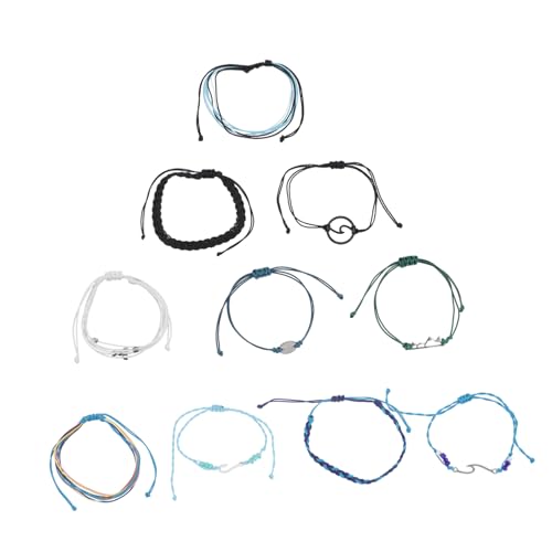 Healeved 3 Sätze Bohemian Fußkettchen Gewobenen Armbändern für Damen Stilvolles Schmuck für Outfit von Healeved