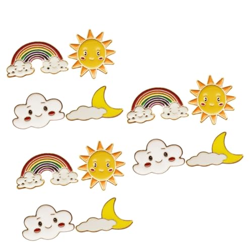 Healeved 3 Sätze Cartoon Broschen Wolken Und Regenbogen Design Dekorative Anstecknadeln Für Kleidung Taschen Und Rucksäcke Zufällige Für Und Anlässe 4 Stück * 3 Healeved 3 Sätze Cartoon Broschen Wolken Und Regenbogen Design Dekorative Anstecknadeln Für Kleidung Taschen Und Rucksäcke Zufällige Für Und Anlässe 4 Stück * 3 von Healeved