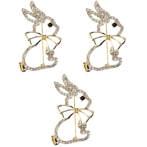 Healeved 3 Sätze Cartoon Kaninchen Broschen Für Kleidung Kreative Bunny Anstecknadeln Langlebigem Als Modisches Accessoire Für Taschen Und Rucksäcke 2 Stück * 3 von Healeved