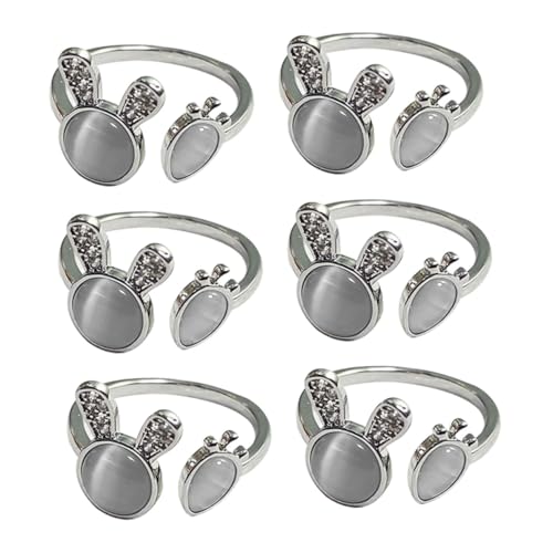 Healeved 3 Sätze Damen Ring Mit Hasen Und Karotten Design Verstellbarer Finger Schmuck Hochwertigem Leicht Und Langlebig Für Und Besondere Anlässe 2 Stück * 3 von Healeved