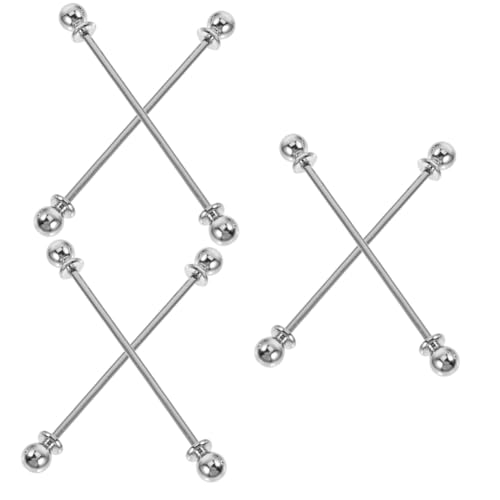 Healeved 3 Sätze Hemdkragenstifte Für Herren Krawattennadeln Metall Kragenpins Für Anzüge Krawattenklammern Für Hochzeiten Formelle Anlässe Accessoires Für Männer 2 Stück * 3 von Healeved