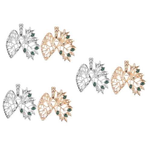 Healeved 3 Sätze Herz Broschen Metall Dekorative Anstecknadel Im Blattdesign Für Kleidung Schals Hüte Kreatives Accessoire Für Besondere Anlässe 2 Stück * 3 von Healeved