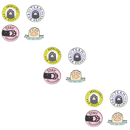 Healeved 3 Sätze Katzenpfoten Brosche Pin Teiliges Cartoon Schmuckset Für Damen Für Schals Kleidung Rucksäcke Accessoires Zu Besonderen Anlässen 4 Stück * 3 von Healeved