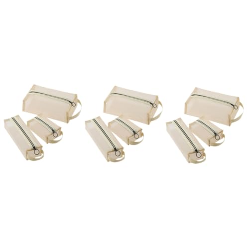 Healeved 3sätze Toiletten Und Kosmetiktasche Atmungsaktive Transparente Aufbewahrung Teiliges Für Damen Und Für Kosmetik Und Pflegeprodukte Leicht Und Langlebig von Healeved