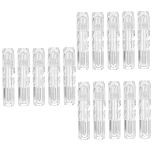 Healeved 3 Sätze Leere Tube Lipgloss Leere Lipglossrohr Lipgloss Für Lip Gloss Tubes Mini Lip Gloss Container Behälter Für Lipgloss Lippenstift Tube Plastik Transparent 5 Stück * 3 von Healeved