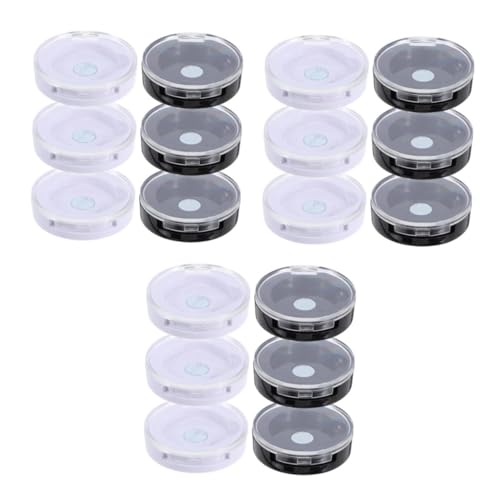 Healeved 3 Sätze Lidschatten-Box Fall Einzel Klarer Behälter Klein Auge Container Make-up-behälter Selber Machen Leere Lidschattenpfanne Behälter Bilden Plastik 6 Stück * 3 von Healeved