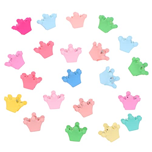 Healeved 3 Sätze Mini Haarklammern für Mädchen Kleine Haarklammern für Dünnes Haar Bunte Haarspangen Robuste und Niedliche Haarklammer Accessoires Einfach zu Verwenden Zufällige Farbe von Healeved