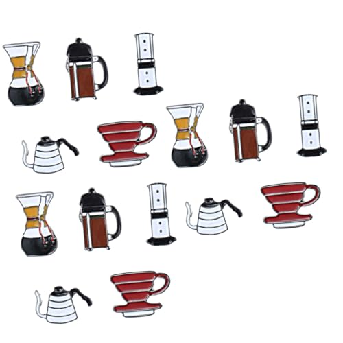 Healeved 3 Sätze Teiliges Cartoon Kaffee Brosche Pins Für Kleidung Rucksack Hüte Langlebige Und Anstecker Für Und Stilvolle 5 Stück * 3 von Healeved
