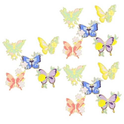 Healeved 3 Sätze Teiliges Schmetterlingsbroschen Kreative Dekorative Abzeichen Für Frauen Vielseitige Pins Zur Verschönerung Von Kleidung Accessoires 5 Stück * 3 von Healeved