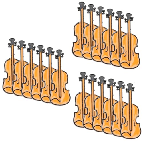 Healeved 3 Sätze Teiliges Violin Anstecknadel Kreative Instrument Brosche Für Kleidung Taschen Und Anzüge Für Musikliebhaber Und Besondere Anlässe 6 Stück * 3 von Healeved