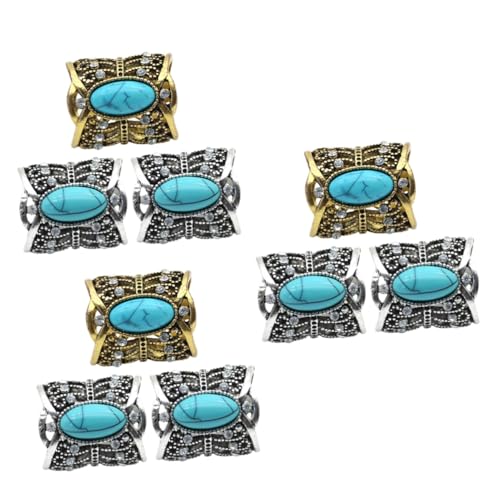 Healeved 3 Sätze Türkis Schalschnalle Damen Schal Schals Strass Metallschnalle Schalclip Schnalle Pullover Schalclip Kleidung Schalclips Legierung 3 Stück * 3 von Healeved