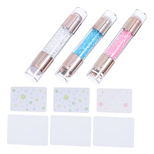 Healeved Silikon-nagelkunst-stempel-set 3-teilig Nagelkunst-werkzeug-set Nageldekor-zubehör Für Maniküre-kunst French Tips von Healeved