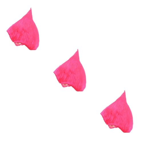 Healeved 3 Stck. Flammen Perücke Karneval Haar Accessoire Synthetische Fasern Verstellbares Innennetz für Halloween Kostüm Party und Themenveranstaltungen von Healeved