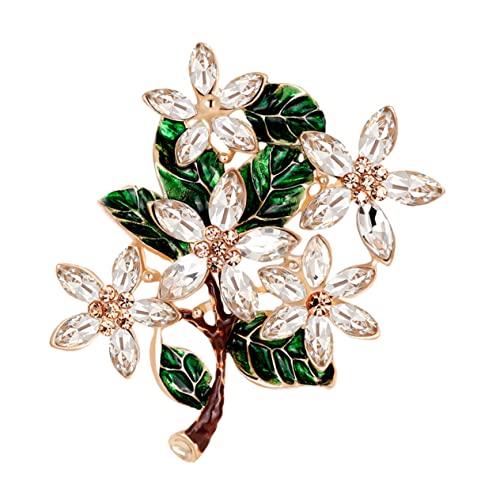 Healeved 3 Stck. Vintage Blütenbrosche mit Tropfenöl Emaillierung Retro Blumenschmuck für Damen für Kleidung Schals Hüte und Hochzeitsaccessoires von Healeved