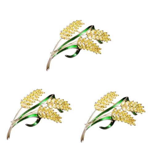 Healeved 3 Stck. Zircon Brosche Anstecknadel für Kleidung für Taschen Pullover Jacken Leicht Perfektes Accessoire von Healeved