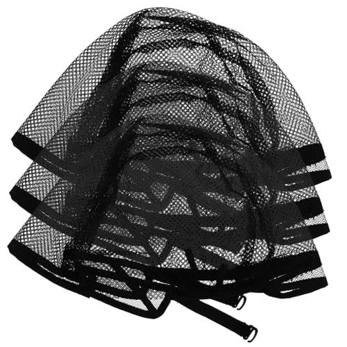 Healeved 3stücke Haarnetz-kappen Für Frauen Atmungsaktive Mesh-wig-kappen Elastische Schwarzes Haarnetz Für Sicheren Halt Und Komfort Für Verschiedene Frisuren Und Anlässe von Healeved