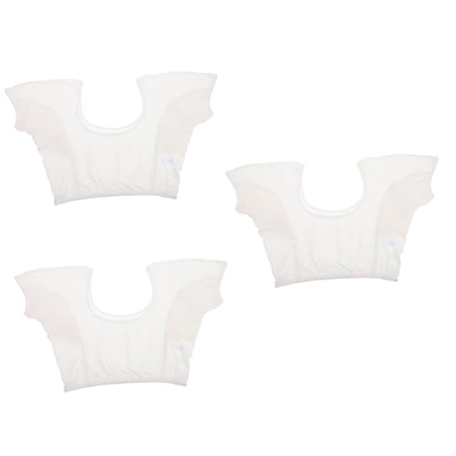 Healeved 3 Stk Schweißweste Ärmellose Oberteile für Damen elegant Baumwoll-Weste waschbare женская одежда Pullover Kleider -Tops für Damen Geburtstagsgeschenk Achsel-Schweiß-Pad BH von Healeved