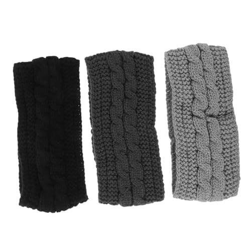 Healeved 3stücke Winter Ohrenwärmer Stirnband Warme Stirnbänder Für Damen Gestrickte Stirnbänder Für Kaltes Wetter Praktische Für Outdoor-aktivitäten von Healeved
