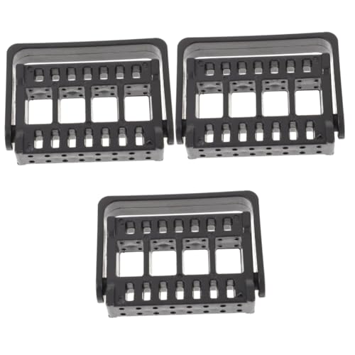 Healeved 3stücke Fach Nagel Schleifkopf Tragbarer Organizer Für Maniküre-werkzeuge Nagelkunst Aufbewahrungskoffer Schwarz Für Professionelle Und Private Nutzung von Healeved