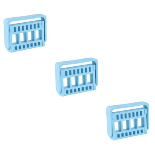 Healeved 3stücke Fach Nagel-schleifkopf Aufbewahrungsbox Tragbarer Maniküre-organizer Für Schleifwerkzeuge Einsätze Leichtes Blau Für Professionelle Und Private Nutzung von Healeved