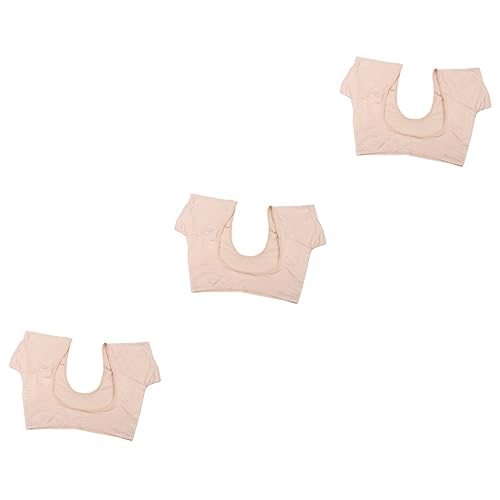 Healeved 3stücke Atmungsaktive Unterarm Schweiß Pads Damen Kurzarm Unterwäsche Weste Verhindert Schweißflecken Für Sport Und Outdoor-aktivitäten Bequeme Passform Langlebiges Material von Healeved