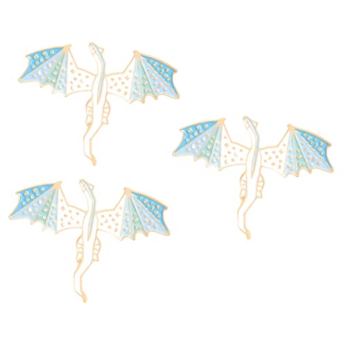 Healeved 3 Stück Dinosaurier Emaille Broschen Metall Anstecknadeln Kreatives Design Unisex Kleidung Pins Rucksack Dekoration Geschenkidee von Healeved