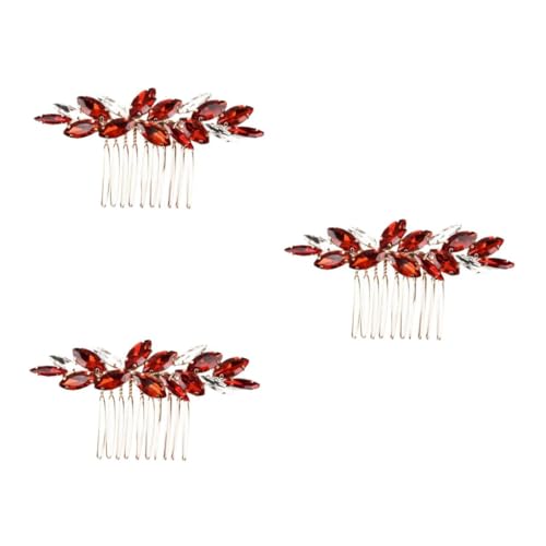 Healeved 3 Stück Eleganter Braut Haarkamm mit Grünem Kristallbesatz Strahlender Brautschmuck für Hochzeit Seitlicher Haarkamm für Sicheren Funkelndes Accessoire für Unvergesslichen von Healeved