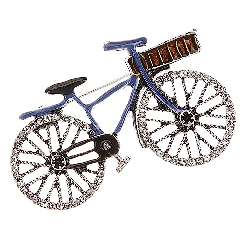 Healeved 3 Stück Fahrrad Brosche mit Strasssteinen Vintage Anstecknadel für Frauen Dekorativer Schmuck für Kleidung Taschen Accessoires Perfektes für Anlässe Wie Hochzeit von Healeved
