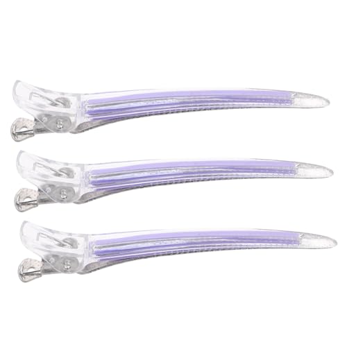 Healeved 3stücke Haarklemmen Aus Acrylkunststoff Für Frauen Kleine Rutschfeste Haarklammern Violette Krokodilklemmen Zum Abteilen Von Haaren Haarklammern Für Salon Styling-tools Für von Healeved