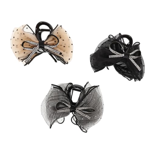 Healeved 3 Stück Hai-Clip-Kopfschmuck Haarklammern Haarspangen für Damen gut groß flechten bunt Haarklemmen Clips für Haare lange Haarspange Haarspangen für dünnes Haar Harz von Healeved