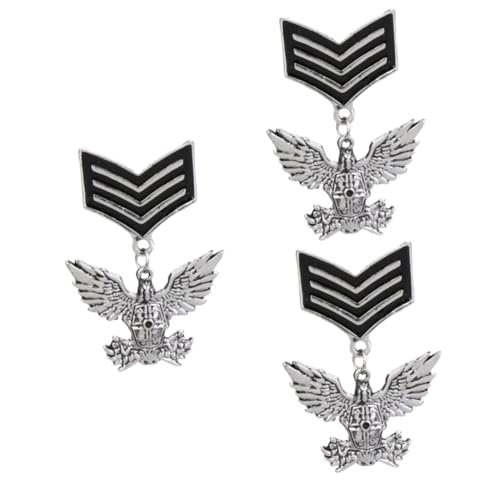 Healeved 3 Stück Herren Brosche mit Adlerdesign Vintage Anstecknadel Stilvolles Accessoire für Jacken Rucksäcke für Männer zu Besonderen Anlässen von Healeved